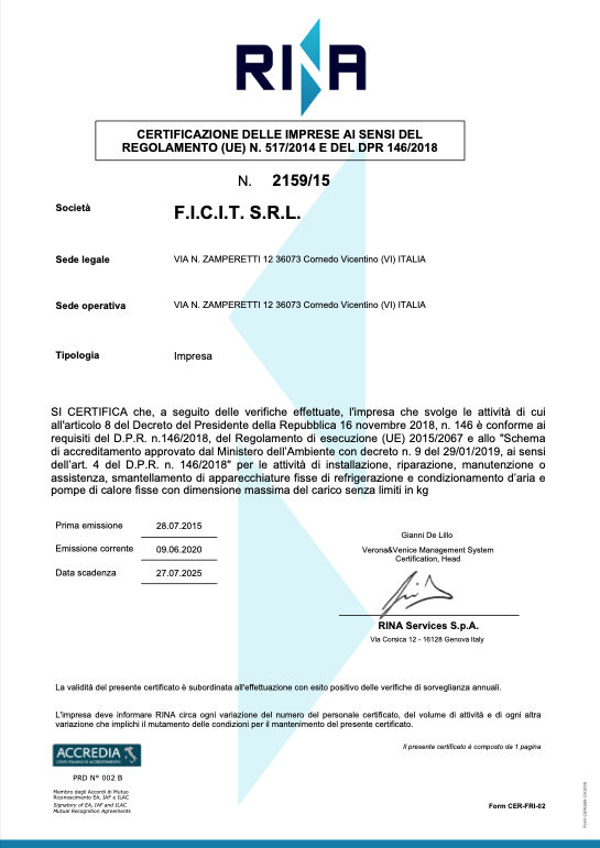 Ficit - MINISTERO DELL'AMBIENTE